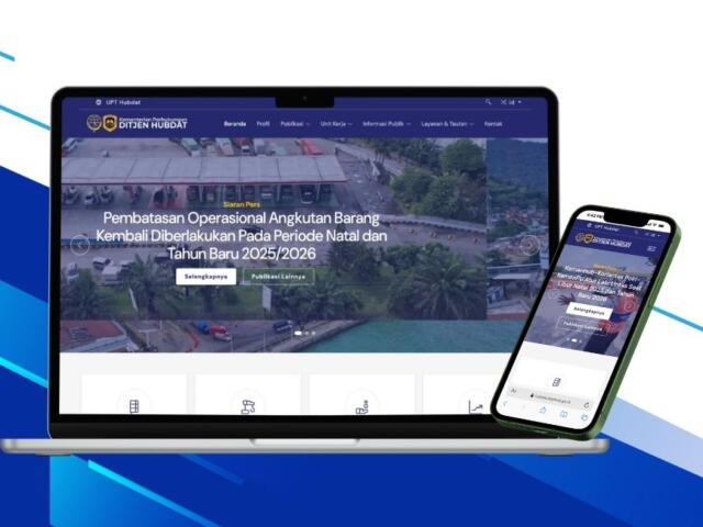 Website Direktorat Jenderal Perhubungan Darat