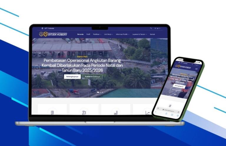 Website Direktorat Jenderal Perhubungan Darat