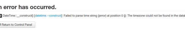 Mengatasi Pesan Error 0 DateTime::__construct di Joomla 3