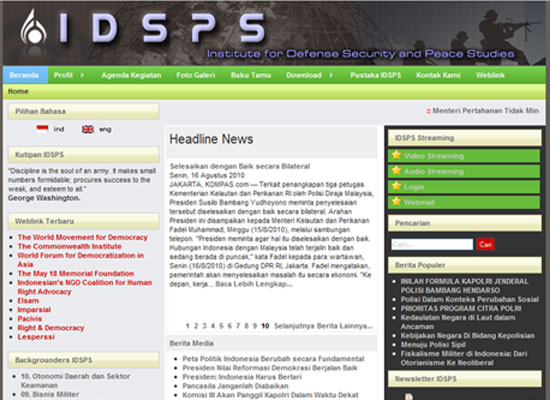 Institute for Defence and Peace Study