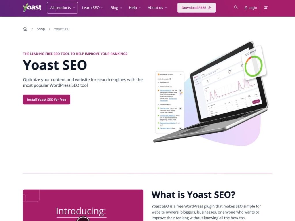 Plugin Yoast SEO WordPress