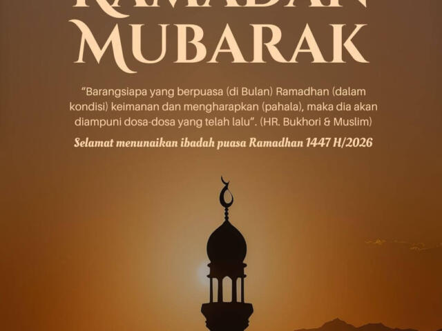 Selamat Menunaikan Ibadah Puasa Ramadhan 1447 H/2026