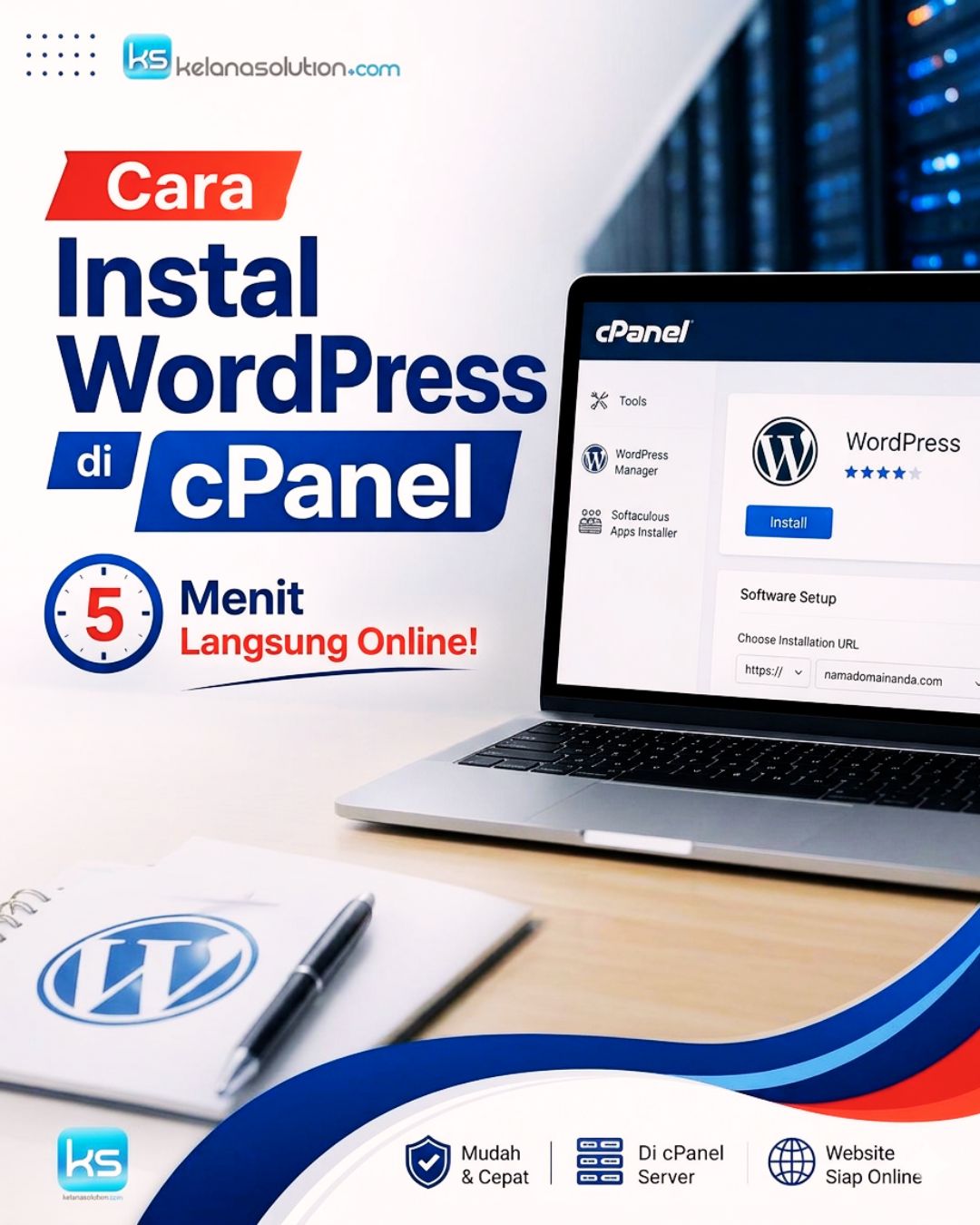 Cara Instal WordPress di CPanel