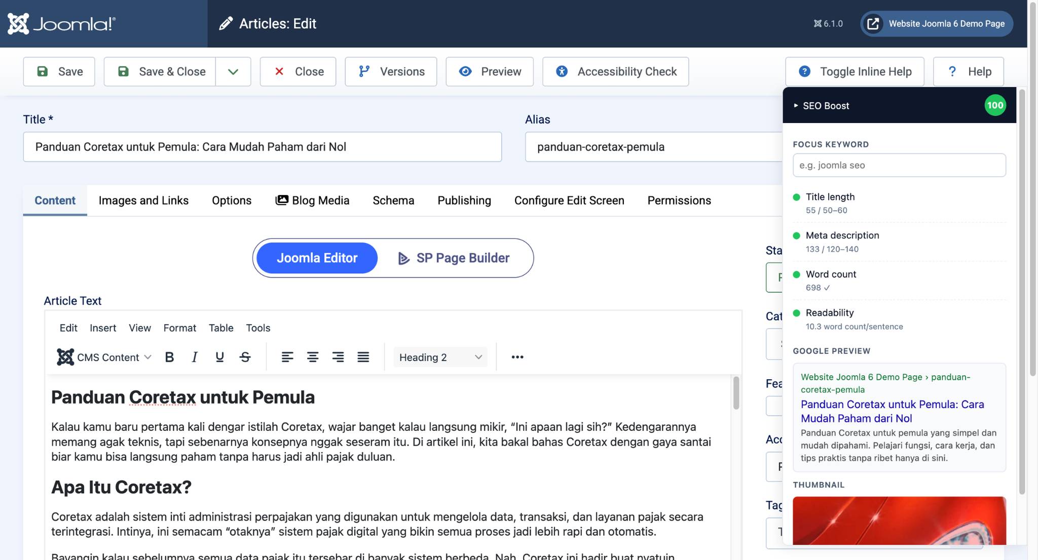 SEO Boost Joomla