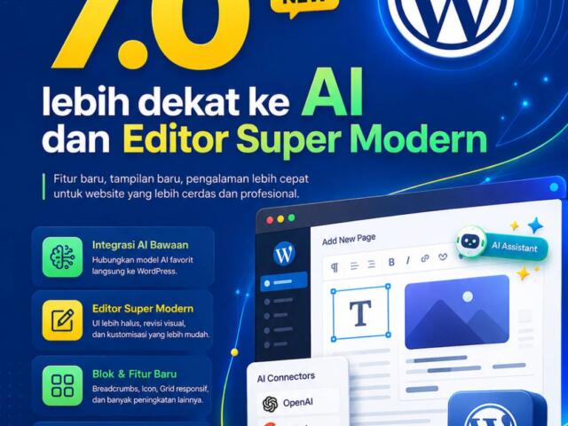 WordPress 7.0 Akhirnya Rilis! Ada Integrasi OpenAI dan Editor Super Modern