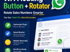 Plugin WordPress WhatsApp Floating Button Rotator