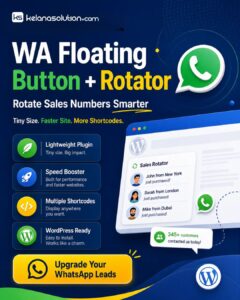 Plugin WordPress WhatsApp Floating Button Rotator