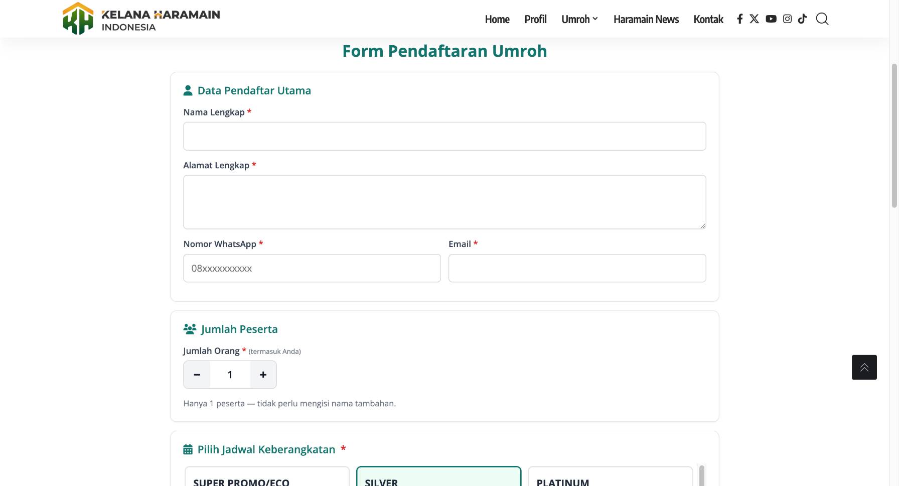 form pendaftaran umroh