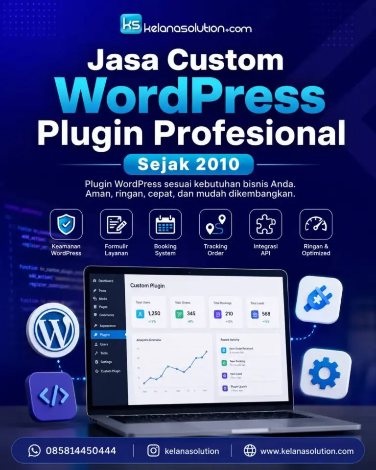 Jasa Custom WordPress Plugin Profesional Sejak 2010