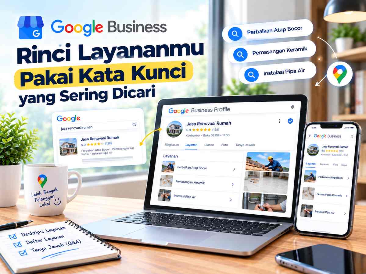 rincikan layanan di google bisnis